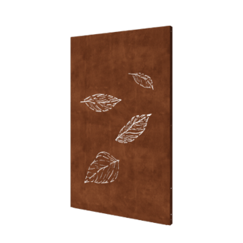 Cortenstaal paneel - Bladeren 3 - 120 x 6 x 190 cm