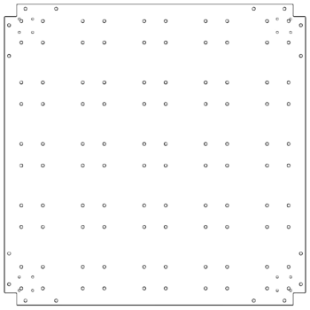 Verzinkt stalen bodemplaat - 100 x 100 cm