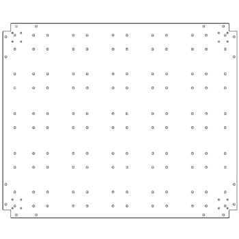 Verzinkt stalen bodemplaat - 100 x 120 cm