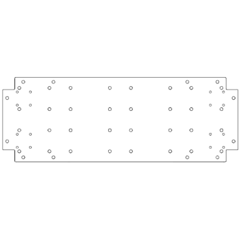 Verzinkt stalen bodemplaat - 30 x 80 cm