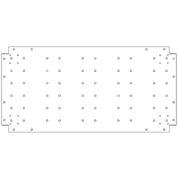 Verzinkt stalen bodemplaat - 50 x 100 cm