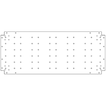 Verzinkt stalen bodemplaat - 50 x 120 cm