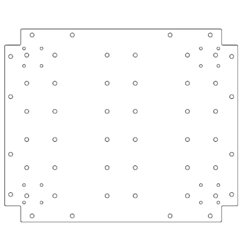 Verzinkt stalen bodemplaat - 50 x 60 cm