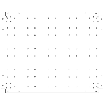 Verzinkt stalen bodemplaat - 80 x 100 cm