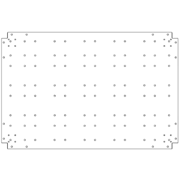 Verzinkt stalen bodemplaat - 80 x 120 cm