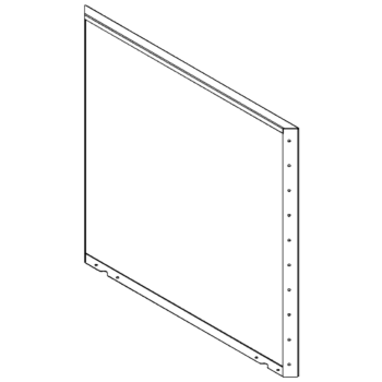 Stalen plantenbak - Paneel - 100 x 100 cm - RAL7016 mat (antraciet grijs)