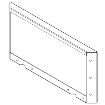 Stalen plantenbak - Paneel - 30 x 60 cm - RAL9010 mat (wit)