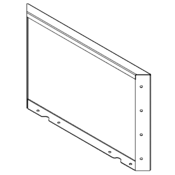 Stalen plantenbak - Paneel - 40 x 60 cm - RAL9005 mat (zwart)