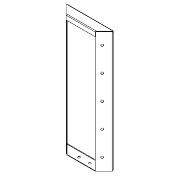 Cortenstaal plantenbak - paneel - 50 x 20 cm