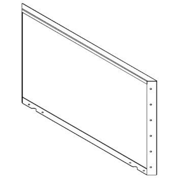 Stalen plantenbak - Paneel - 60 x 100 cm - RAL9010 mat (wit)