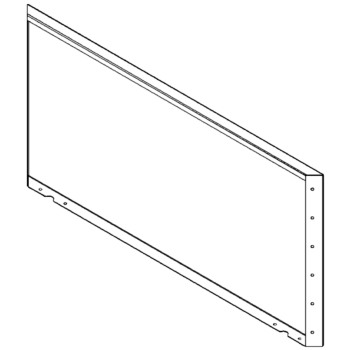 Stalen plantenbak - Paneel - 60 x 120 cm - RAL7016 mat (antraciet grijs)