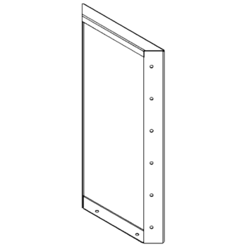 Stalen plantenbak - Paneel - 60 x 30 cm - RAL9010 mat (wit)