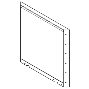 Stalen plantenbak - Paneel - 60 x 60 cm - RAL7016 mat (antraciet grijs)