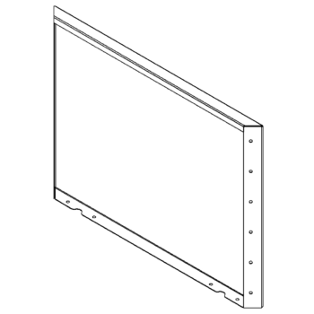 Stalen plantenbak - Paneel - 60 x 80 cm - RAL7016 mat (antraciet grijs)