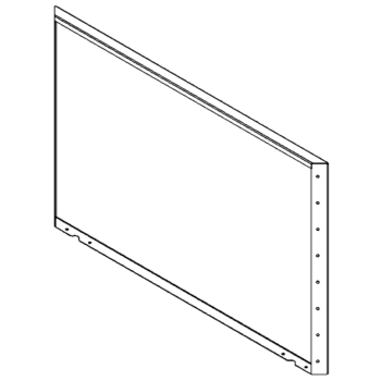 Stalen plantenbak - Paneel - 80 x 120 cm - RAL7016 mat (antraciet grijs)