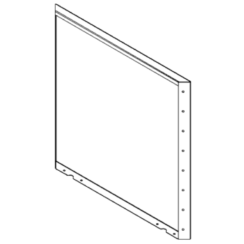 Stalen plantenbak - Paneel - 80 x 80 cm - RAL7016 mat (antraciet grijs)
