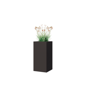 Stalen plantenbak - Vierkant - 30 x 30 x 60 cm - Andere RAL kleur - Met bodemplaat