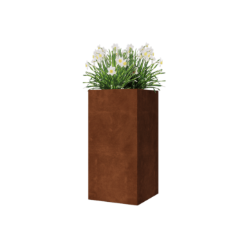 Cortenstaal plantenbak - Vierkant - 40 x 40 x 80 cm - Zonder bodemplaat