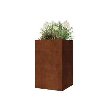 Cortenstaal plantenbak - Vierkant - 50 x 50 x 80 cm - Zonder bodemplaat