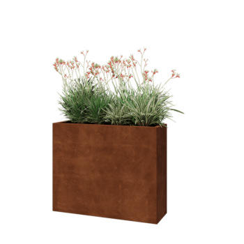 Cortenstaal plantenbak - Rechthoek - 100 x 30 x 80 cm - Zonder bodemplaat