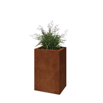 Cortenstaal plantenbak - Rechthoek - 40 x 30 x 60 cm - Met bodemplaat