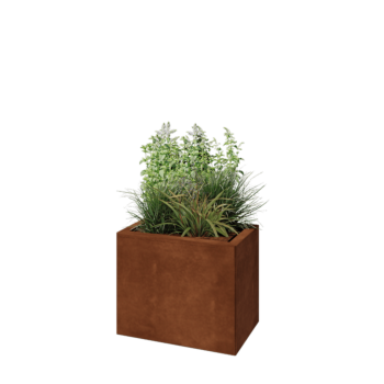 Cortenstaal plantenbak - Rechthoek - 50 x 30 x 40 cm - Zonder bodemplaat