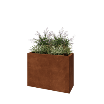Cortenstaal plantenbak - Rechthoek - 80 x 30 x 60 cm - Zonder bodemplaat