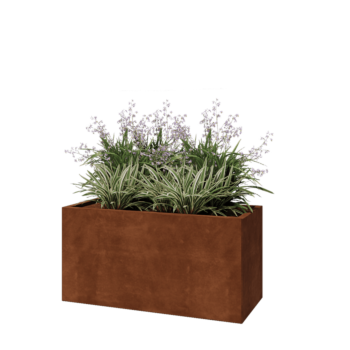 Cortenstaal plantenbak - Rechthoek - 120 x 50 x 60 cm - Zonder bodemplaat