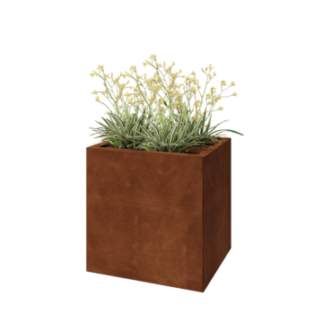 Cortenstaal plantenbak - Rechthoek - 60 x 50 x 60 cm - Zonder bodemplaat