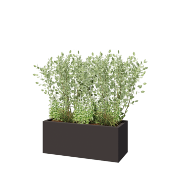 Stalen plantenbak - Rechthoek - 100 x 40 x 40 cm - Andere RAL kleur - Zonder bodemplaat