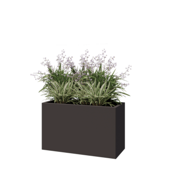 Stalen plantenbak - Rechthoek - 100 x 40 x 60 cm - Andere RAL kleur - Zonder bodemplaat