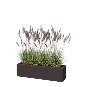 Stalen plantenbak - Rechthoek - 120 x 30 x 30 cm - Andere RAL kleur - Zonder bodemplaat