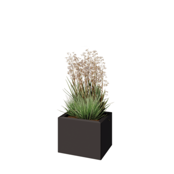 Stalen plantenbak - Rechthoek - 40 x 30 x 30 cm - RAL7016 mat (antraciet grijs) - Zonder bodemplaat