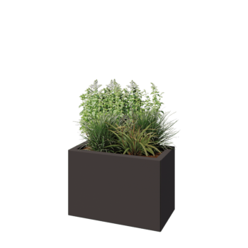 Stalen plantenbak - Rechthoek - 60 x 30 x 40 cm - RAL7016 mat (antraciet grijs) - Zonder bodemplaat