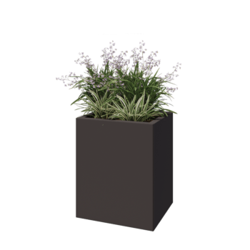 Stalen plantenbak - Rechthoek - 50 x 40 x 60 cm - RAL7016 mat (antraciet grijs) - Zonder bodemplaat