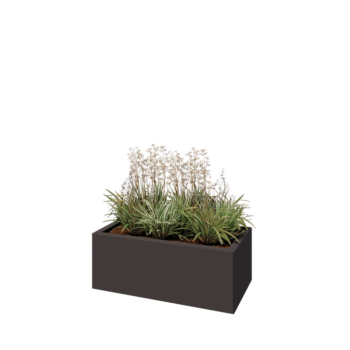 Stalen plantenbak - Rechthoek - 80 x 40 x 30 cm - Andere RAL kleur - Zonder bodemplaat