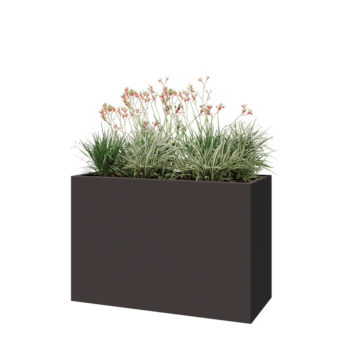 Stalen plantenbak - Rechthoek - 120 x 50 x 80 cm - Andere RAL kleur - Met bodemplaat