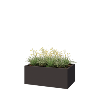 Stalen plantenbak - Rechthoek - 100 x 60 x 40 cm - Andere RAL kleur - Zonder bodemplaat