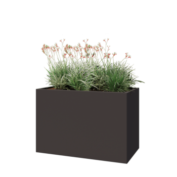 Stalen plantenbak - Rechthoek - 120 x 60 x 80 cm - Andere RAL kleur - Met bodemplaat