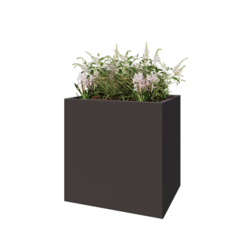 Stalen plantenbak - Rechthoek - 80 x 60 x 80 cm - RAL7016 mat (antraciet grijs) - Zonder bodemplaat