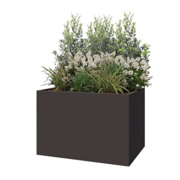 Stalen plantenbak - Rechthoek - 120 x 80 x 80 cm - Andere RAL kleur - Zonder bodemplaat