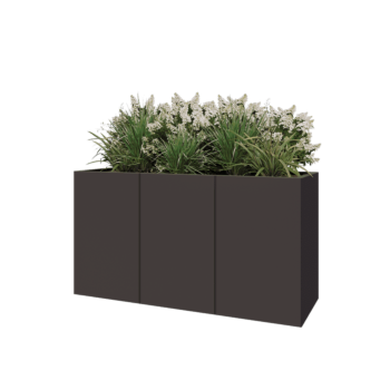 Stalen plantenbak XXL - Rechthoek - 150 x 50 x 80 cm - Andere RAL kleur - Zonder bodemplaat