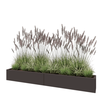 Stalen plantenbak XXL - Rechthoek - 240 x 30 x 30 cm - RAL7016 mat (antraciet grijs) - Zonder bodemplaat