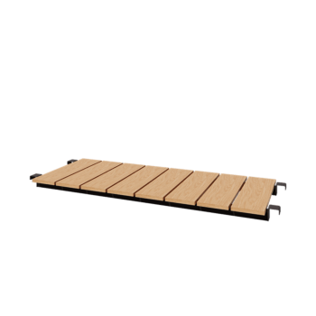 Stalen bankje - 130 x 44,3 cm - RAL7016 mat (antraciet grijs)