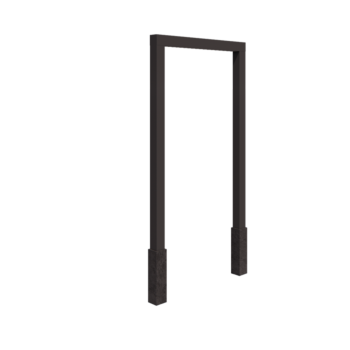 Stalen pergola - Recht - 200 x 230 cm - Andere RAL kleur - Met betonpoer