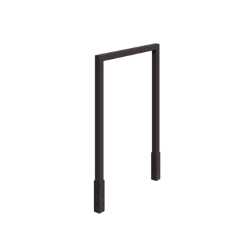 Stalen pergola - Recht - 200 x 230 cm - RAL7016 mat (antraciet grijs) - Met betonpoer