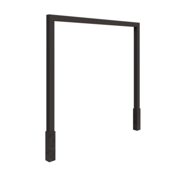 Stalen pergola - Recht - 300 x 230 cm - Andere RAL kleur - Met betonpoer