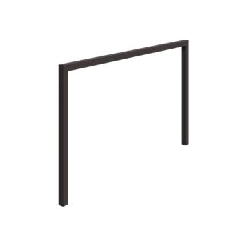 Stalen pergola - Recht - 400 x 230 cm - RAL7016 mat (antraciet grijs) - Zonder betonpoer