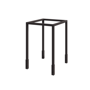 Stalen pergola - Vierkant - 224 x 200 x 230 cm - RAL7016 mat (antraciet grijs) - Met betonpoer