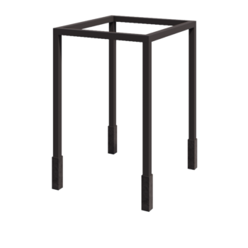 Stalen pergola - Vierkant - 224 x 200 x 230 cm - Andere RAL kleur - Met betonpoer